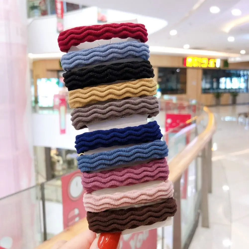 

10Pcs Solid Color Thick Rubber Bands Elastic Hair Ties Hair Rope Scrunchie Hair Accessories Ponytail Holder Girls