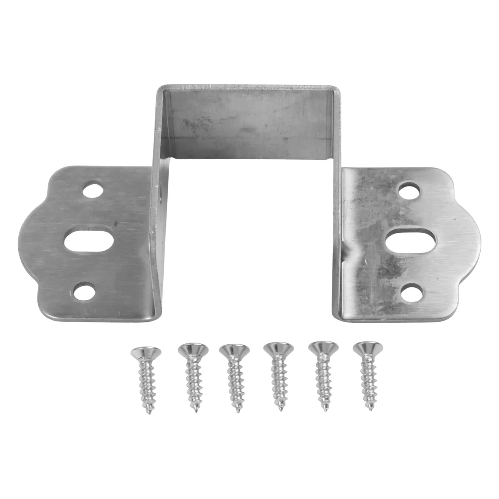 Heavy Duty Bed Brackets Support U-shaped Design Bed Rail Brackets Cold-rolled Steel Construction Galvanized Finish