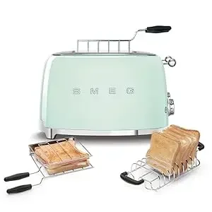 

-FOR 50s Retro Line Pastel Green 4x4 Slot Toaster