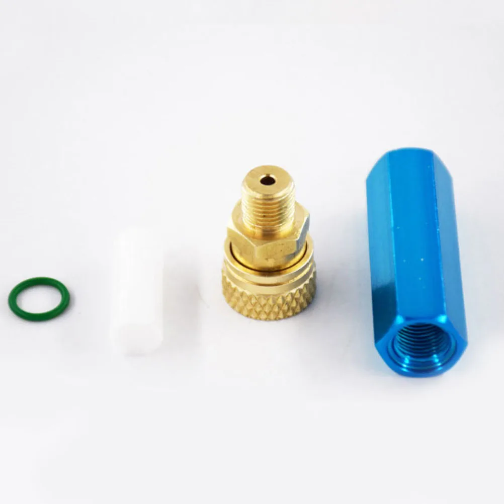 

2pcs 1 Set 30Mpa External Oil-Water Separator For High Pressure Pump Sky-Blue Oil Filter With Nut Rubber Ring