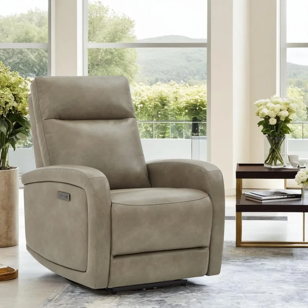 كرسي كرسي كهربائي، كراسي معانقة على الحائط مع مسند رأس قابل للتعديل من النوع C، كرسي أريكة فردي من الجلد الصناعي #1