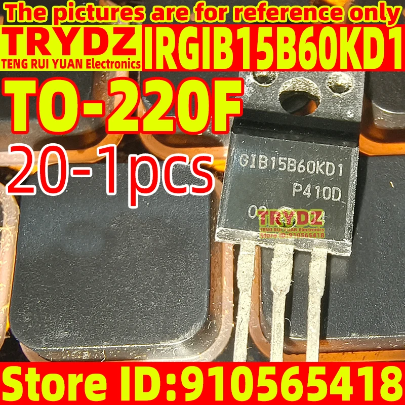 20-1pcs IRGIB15B60KD1 GIB15B60KD1 TO-220F 15A600V variable frequency drive sewing machine chip IC