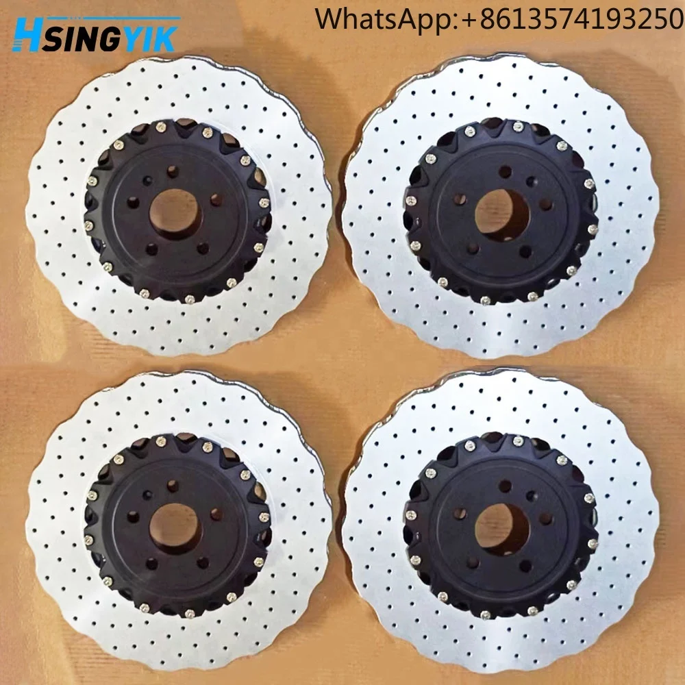 

For Hsingyik 400 MM 356 MM 390 MM Custom Design 2 Piece Wave Design Rotor Brake Disc for Audi S6 S7 S8 RS6 RS7