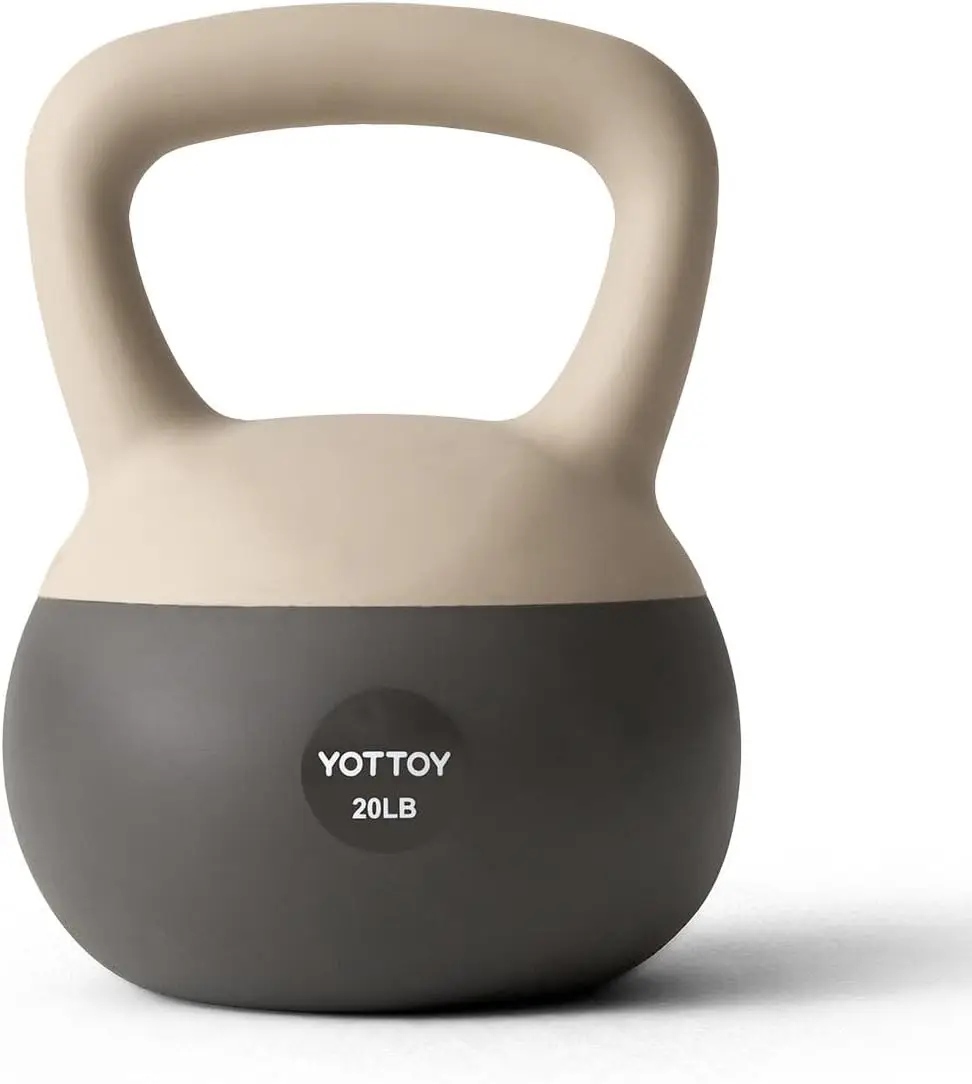 

Soft Kettlebell, Set for Strength Training Kettlebells & Home Workouts, Soft-Sided Cushioned Base, Wide-Handle - Ideal fo