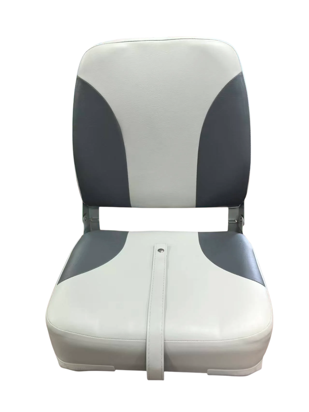 Classic Low Back Fishing Boat Seat with Backrest Folding Boat Chair Marine Bass Jon Boat Seats