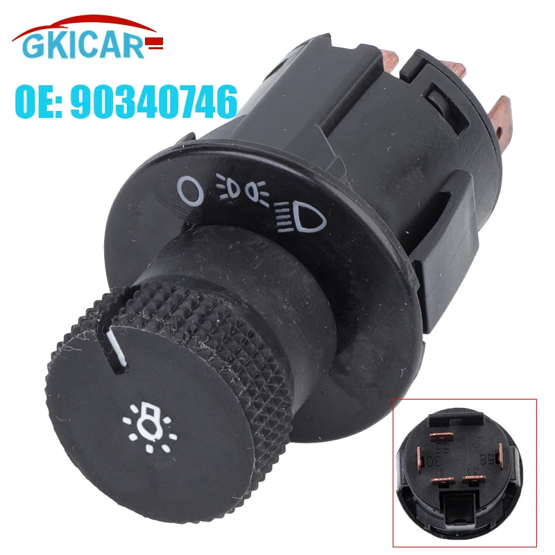 90340746 5 Pins Headlight Switch 90340746 1240134 1240107 94643622 93213044 For Opel Ascona C Cc Kadett E