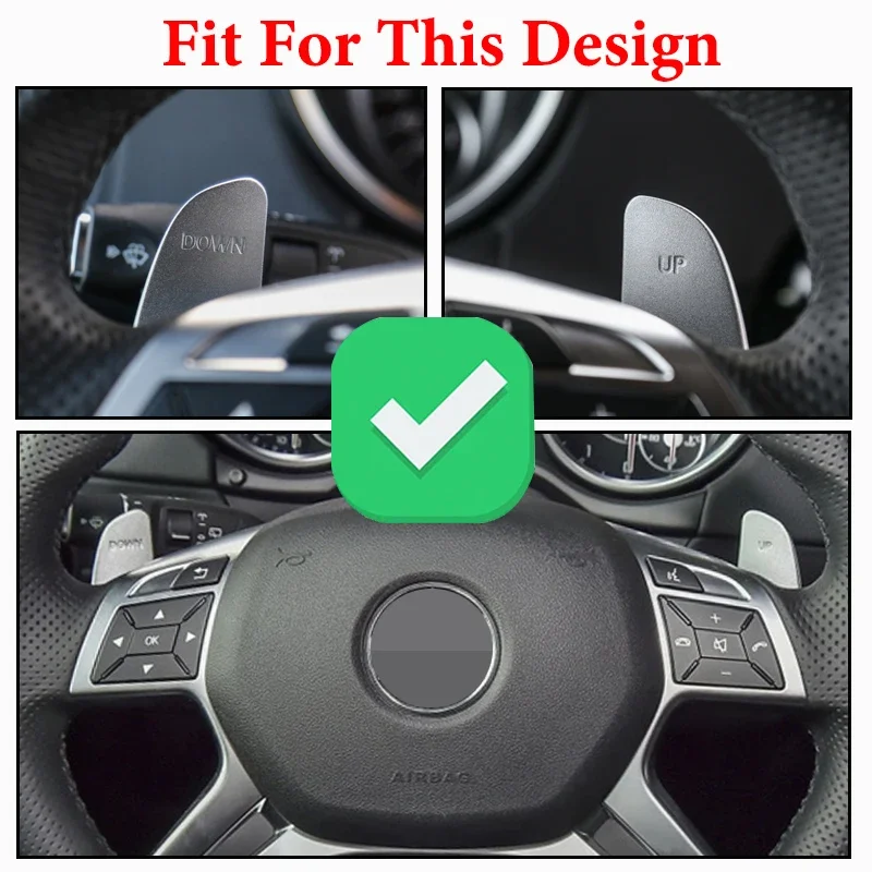 

Car Steering wheel paddle shifters Aluminum Shift Paddle For Mercedes-Benz AMG SL65 ML63 GL63 C63 E43 A45 C65 GLA45 CLS63