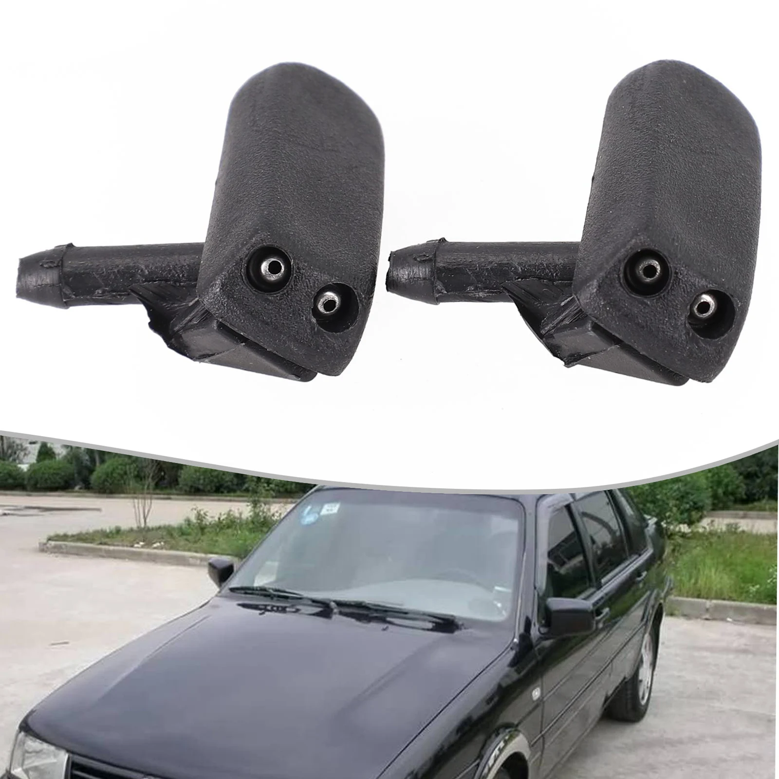 

Front Windscreen Washer Jets Nozzle Water Sprayer for For GOLF MK1/MK2/MK3/MK4 1974 2002 and For GOLF For T4 191955985A