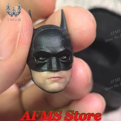 1/12 Men Soldier The Batman Head Sculpt Robert Pattinson Movable Eye Head Carving Model Fit 6Inch Action Figure Body Dolls