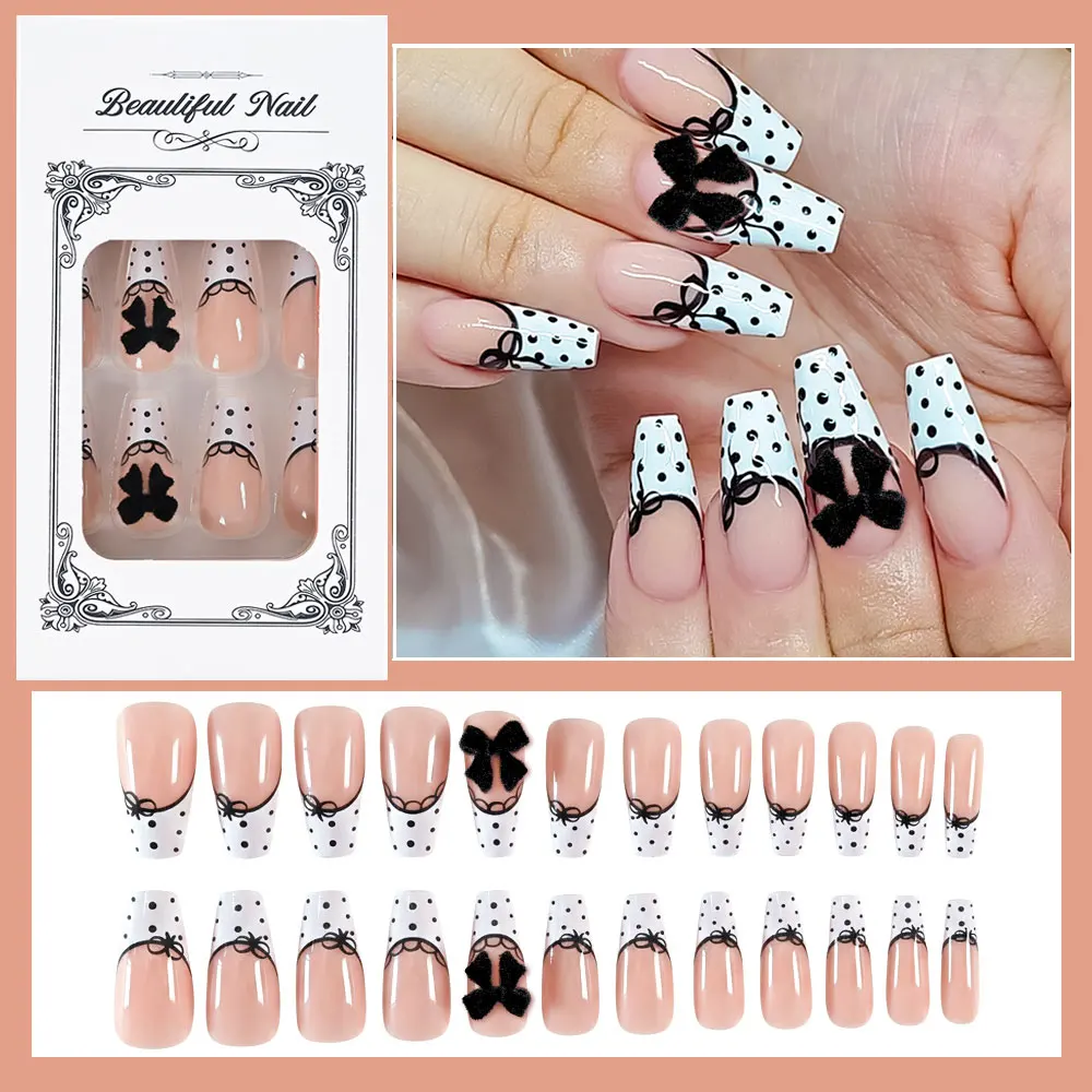 24Pcs Glossy Black … - image