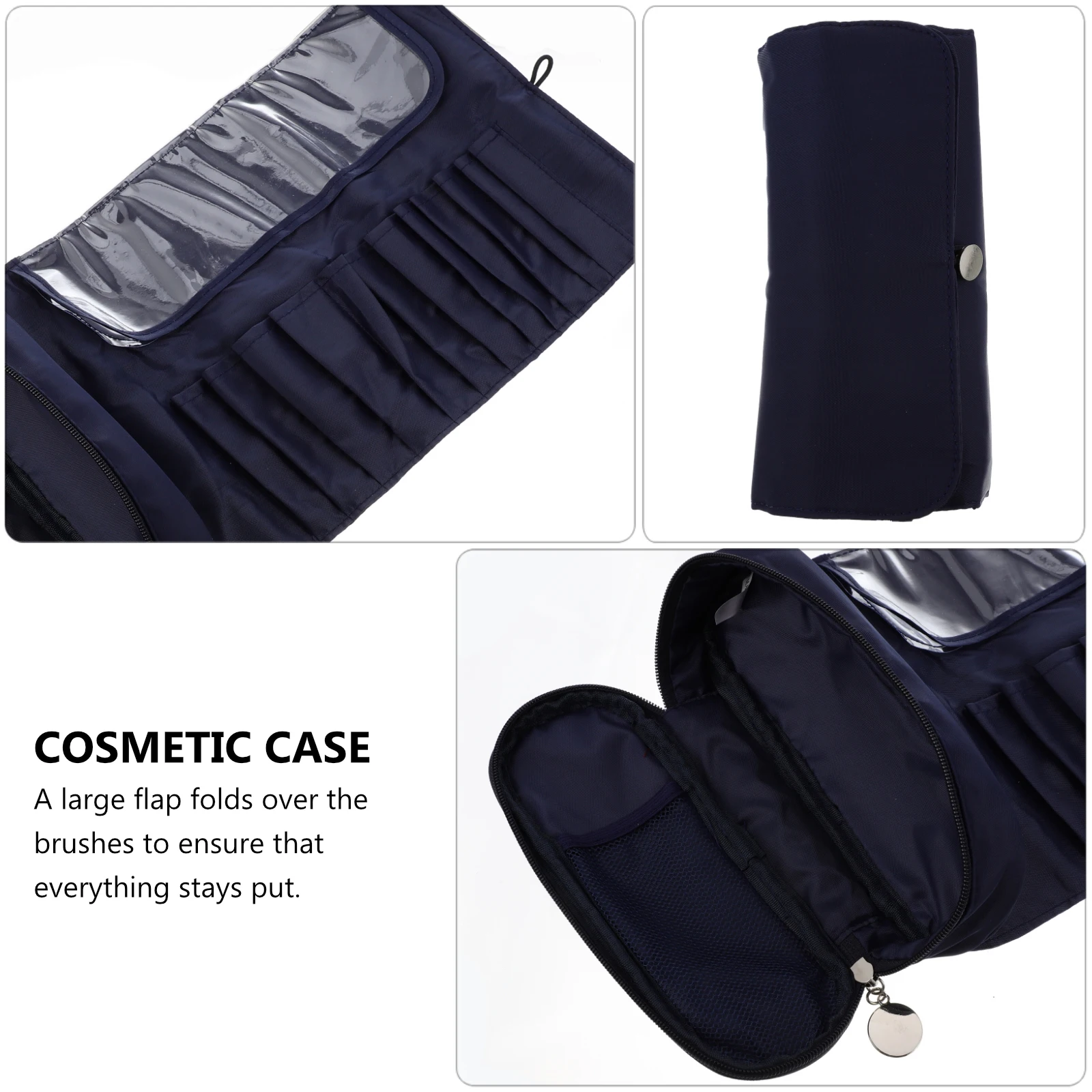 

1Pcs Multifunctional Brush Rolling Bag Cosmetic Case Makeup Organizer Pouch