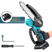 Mini Chainsaw for Makita 18v (No Battery) Woodworking with Small Handheld Electric 6-inch Logging Sawzall Mini Portable Chainsaw