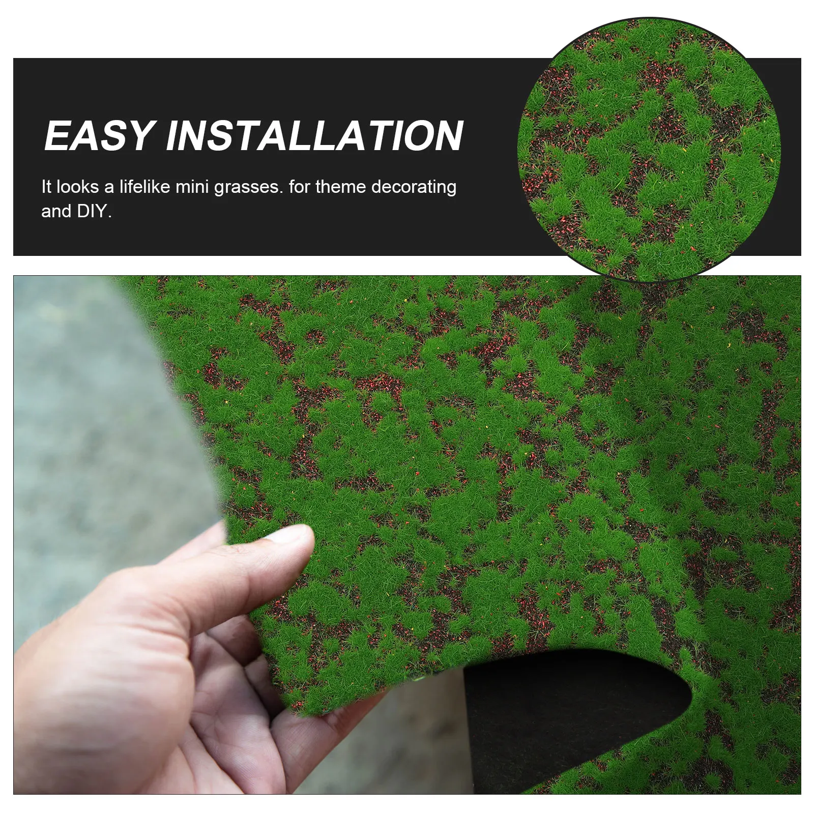 

Simulated Moss Turf Grass Realistic Artificial Lawn Fake Mat Decoration Plants for Decorating Faux Mini Child