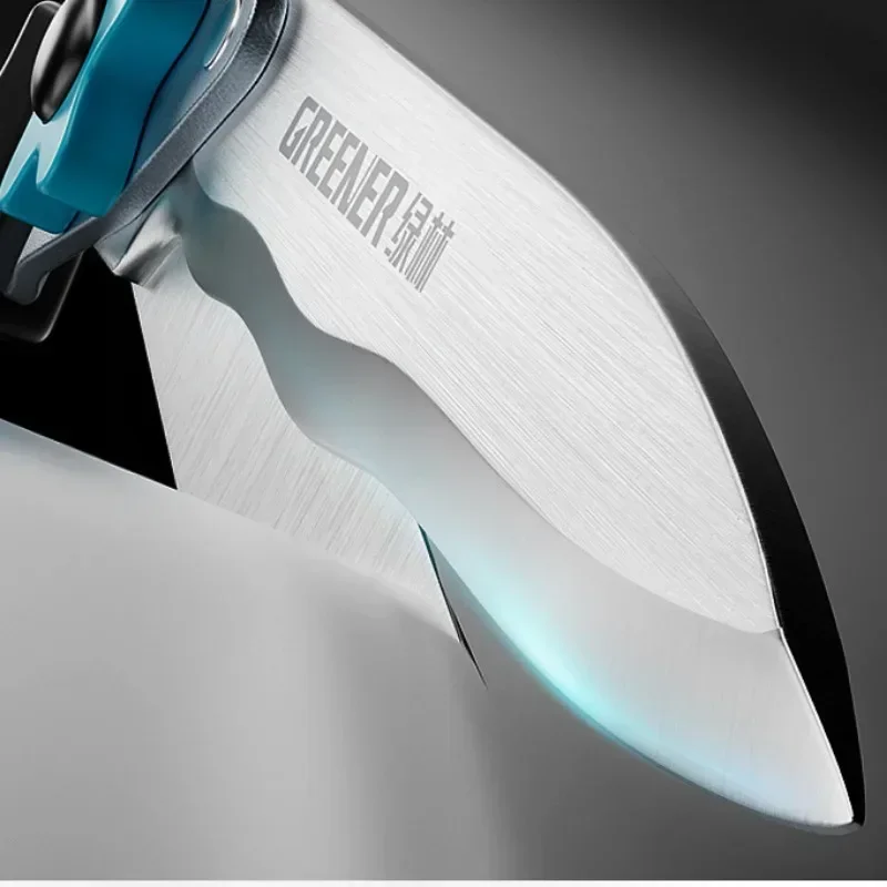 원예 대형 가위 녹색 정원 가지 치기 특수 가위 잔디 울타리 가지 치기 도구 합금강 전문 수공구