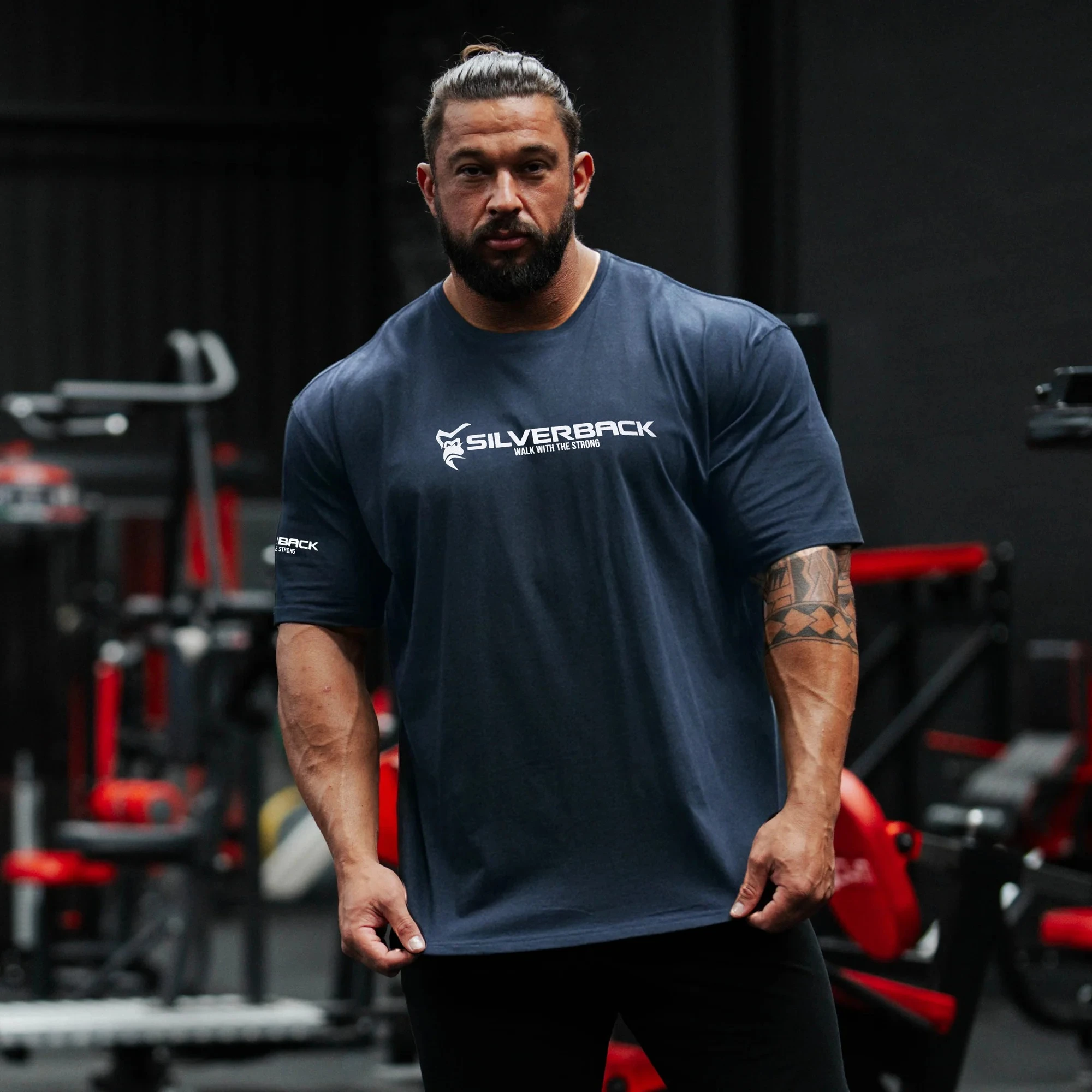 2026 Silverback Fitness Training Gym Leisure T-Shirt Men's and Women's Luxury Loose and fashionable summer style