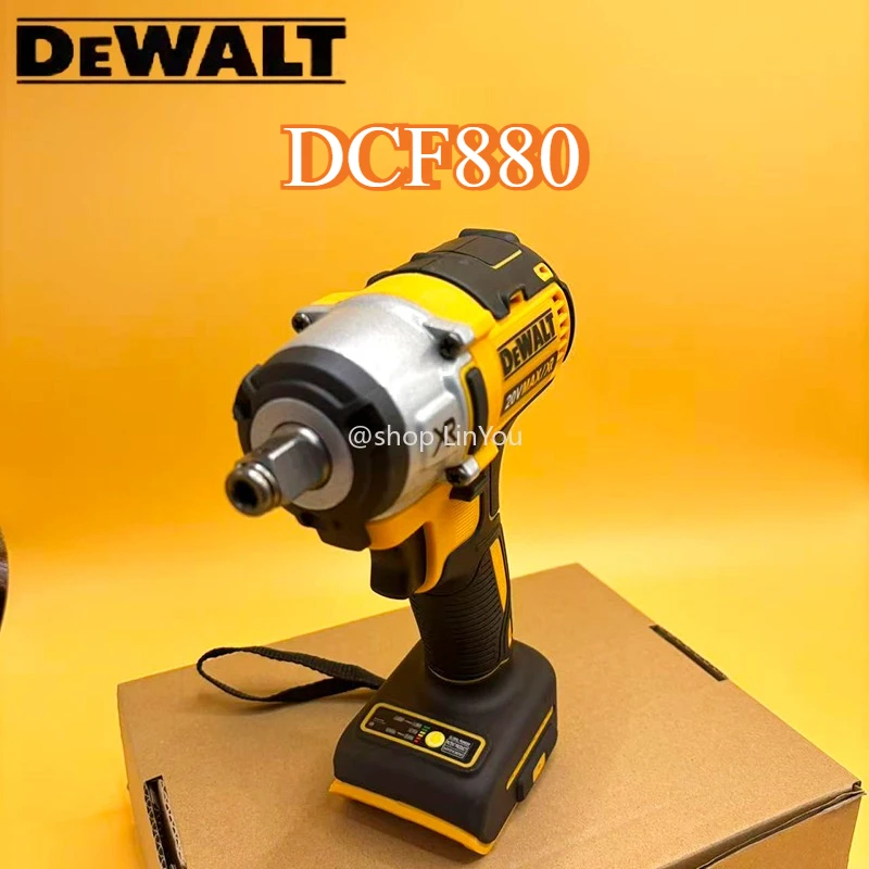 DEWALT DCF880 Lithium Battery Brushless Impact Wrench 20V Detachable Tire High Torque High Speed Powerful Disassembly Tool