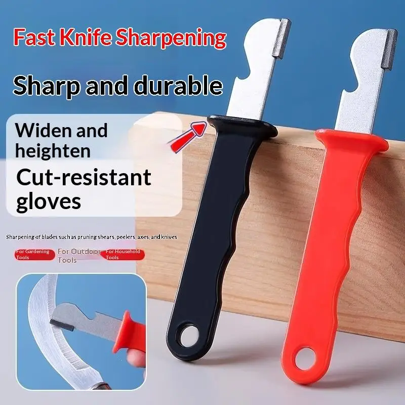 Multifunctional, Portable Outdoor Knife Sharpener; Suitable For Knives, Scissors, Garden Shears, And Scrapers.