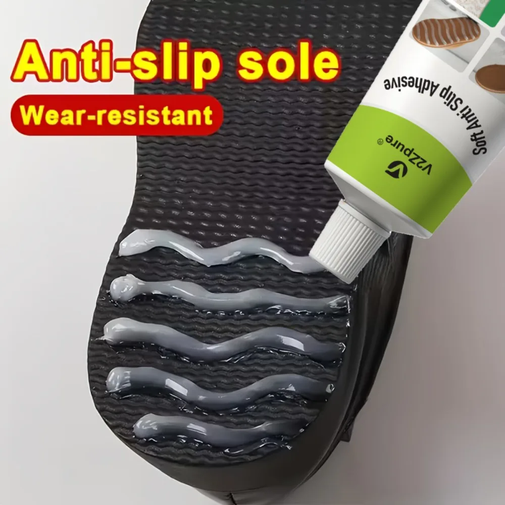 Gel Antideslizante para Suelas, Mejora el Agarre y la Tracción, Fácil de Aplicar, Duradero, Solución Antideslizante Esencial para Todo Tipo de Calzado, Adhesivo DIY