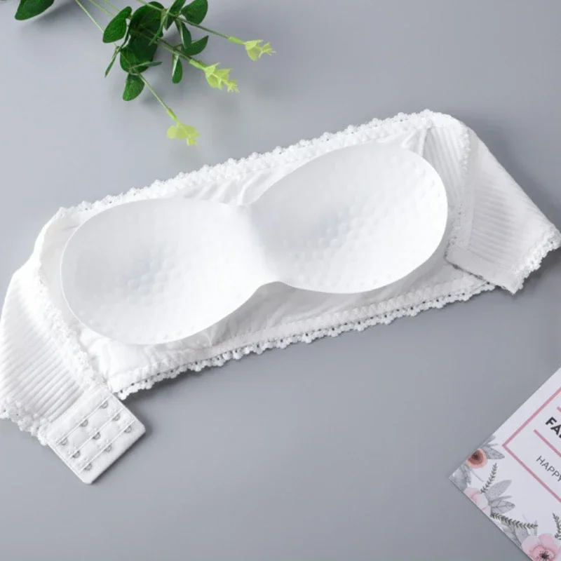 Spitze träger losen BH Frauen sexy Rohr unsichtbare Bra lette Push-up Dame nahtlose Unterwäsche Dessous Sommer Brust Wraps Unterwäsche