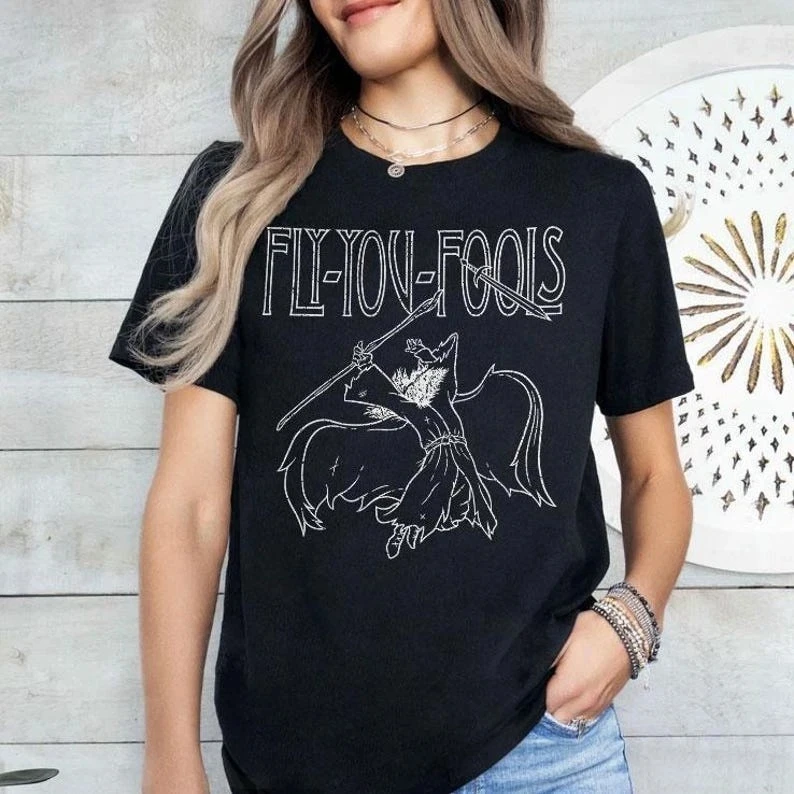 2026 Fly You Fools Middle-Earth Tour T Shirt Graphic Printing High-end Luxury Unisex Style Both of Men and Women