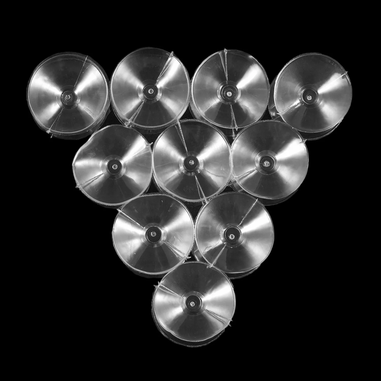 10 x Air suction cup Double sided silicone for Aquarium fish