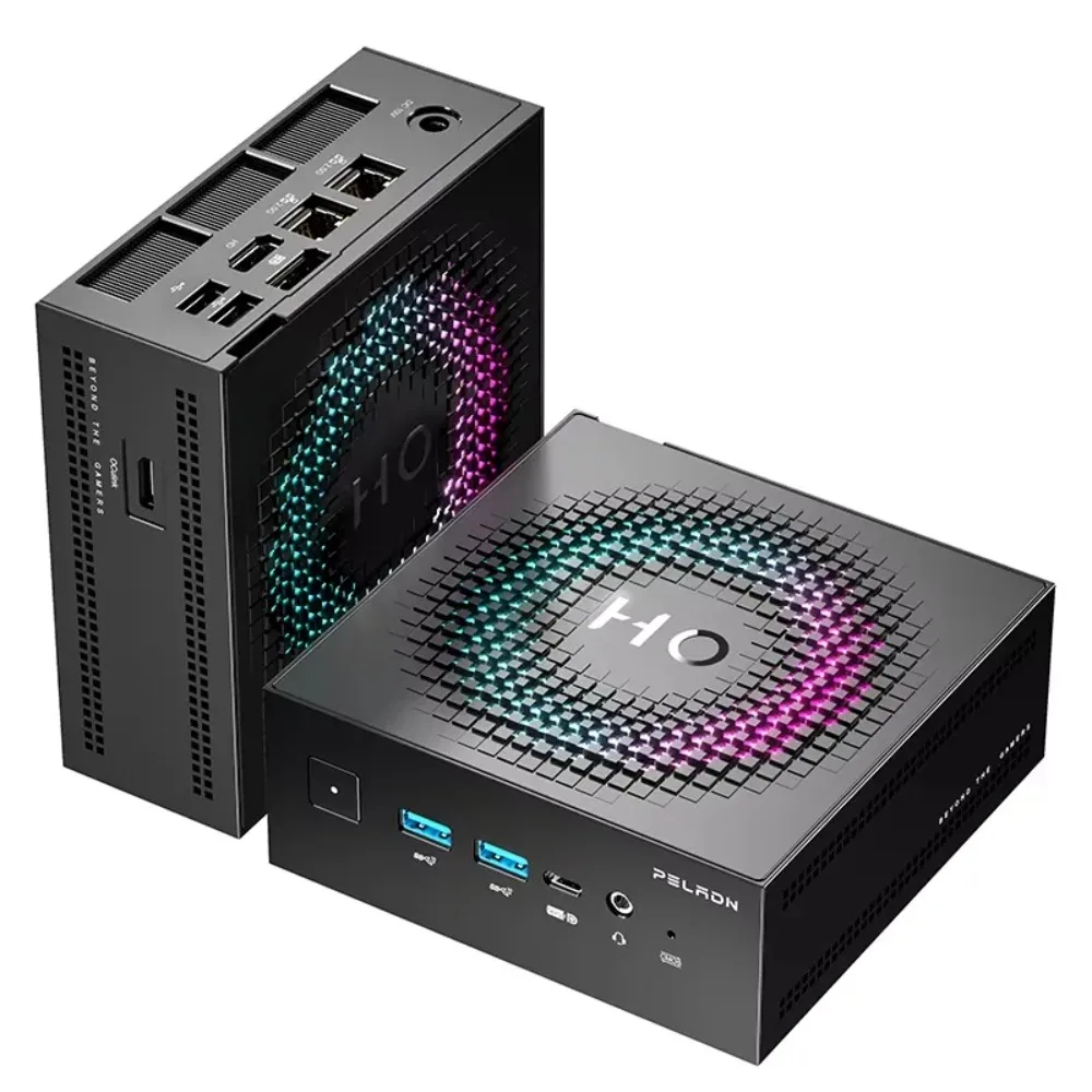 AI MINI PC HO5 Ryzen Ai 9 HX 370 Processor Portable 32GB DDR5X 1TB SSD USB4.0 GDDR4 Video Memory Gaming Mini PC
