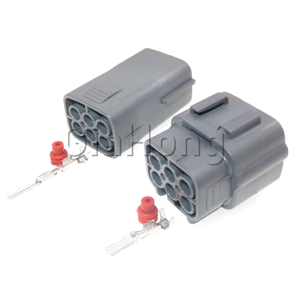 1ชุด6วิธีซีลรถซ็อกเก็ต6195-0021คันเร่ง Pedal Connector 6195-0024เหยียบคันเร่งตำแหน่งเซ็นเซอร์ปลั๊ก