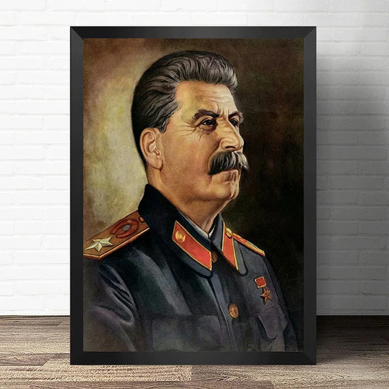 Joseph Stalin Portrait HD Wall Art Canvas Posters Prints Painting Wall Pictures for Modern Living Room Home Decor Artwork