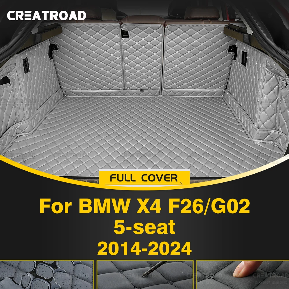 

CREATROAD For BMW X4 F26/G02 5-seat 2014-2024 2023 2022 2021 2020 Auto Full Coverage Trunk Mat Car Cargo Liner Accessories