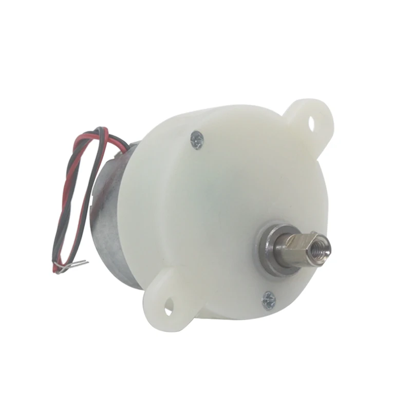 Micro Motor de Redução DC, Veículo Elétrico, Artesanato, Caixa De Luz Publicitária Elétrica, DC Plastic Gearbox Motor, 6V
