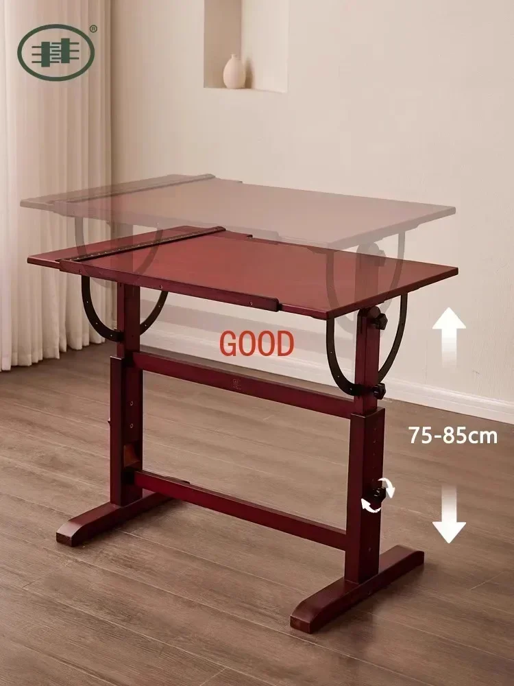 Solid wood painting table for art students Special painting table for kindergarten children Graffiti drawing table
