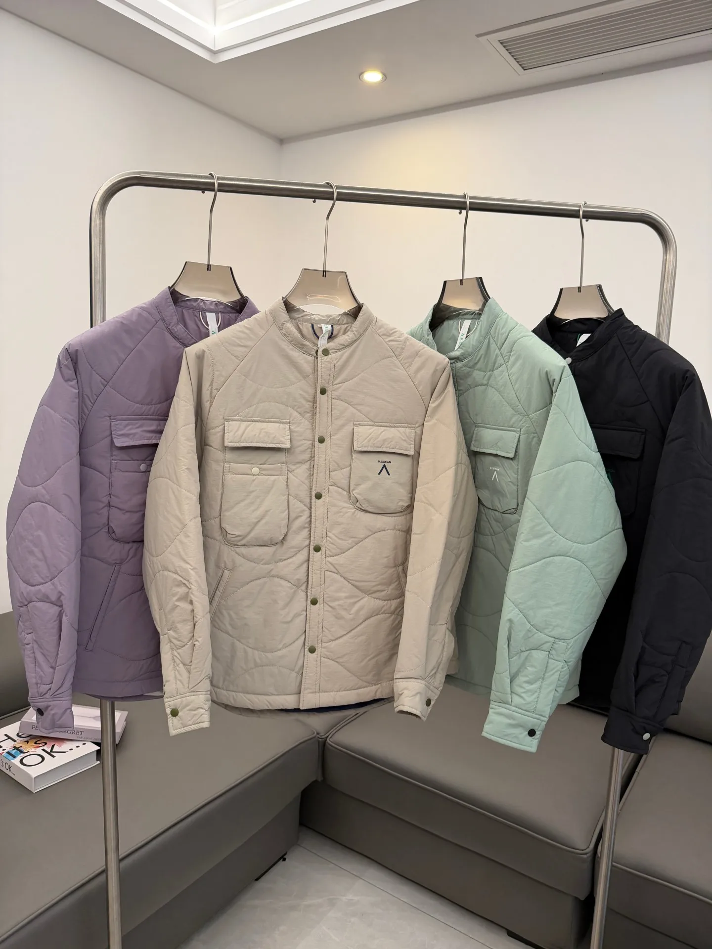 

Водонепроницаемая хлопковая подкладка для верхней одежды, удлиненная, с воротником-стойкой, модная, в городском стиле, теплая, молодежная, стильная.