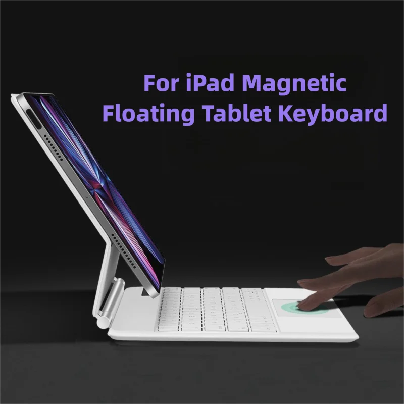 

Волшебная клавиатура для планшета для iPad Air 6 2024 Pro 234th 11 12,9 дюймов 10th с подсветкой Bluetooth Магнитный подвесной кронштейн Сенсорная плата