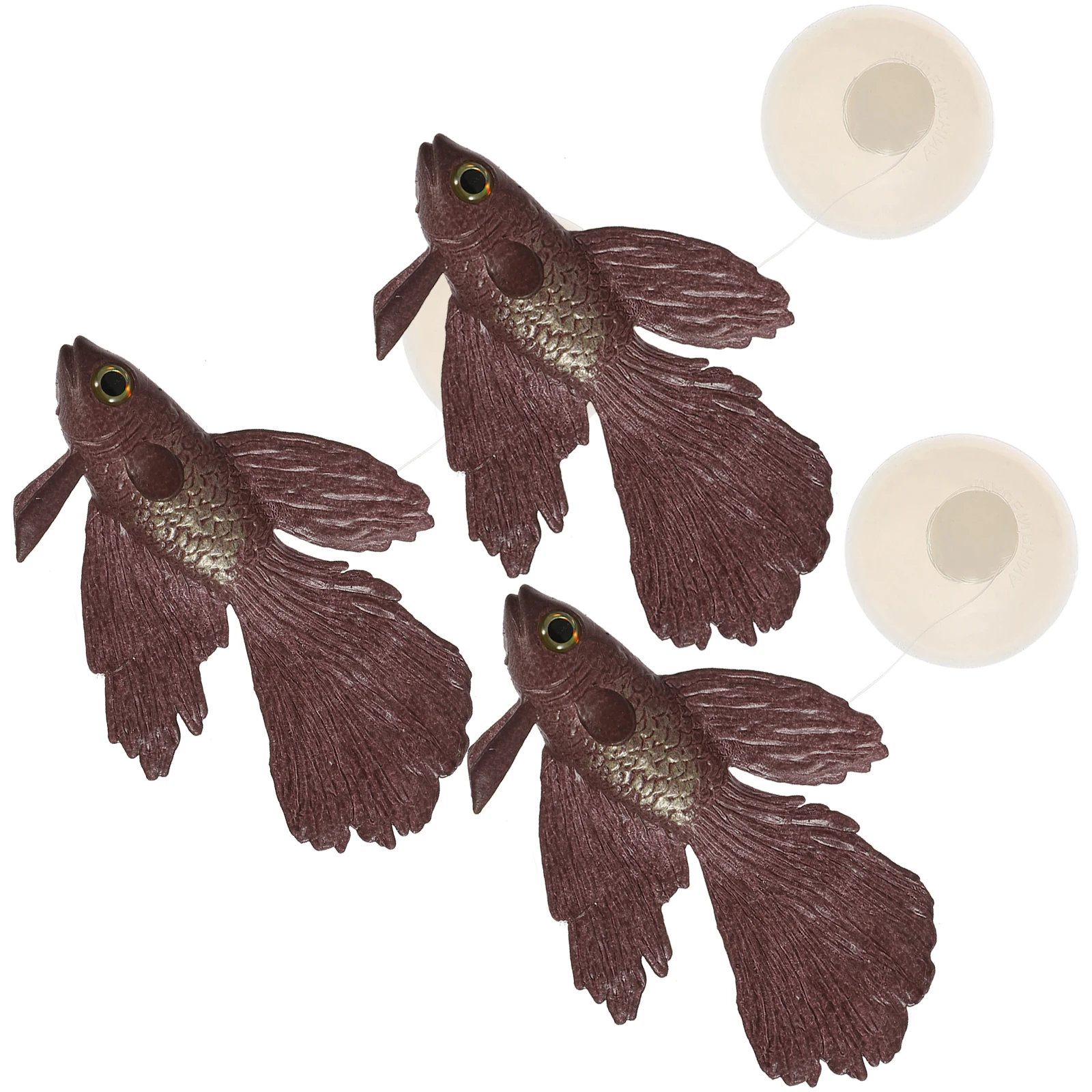 

3pcs Simulation Fish Artificial Goldfish Tank Decorations Luminous Small Aquarium Decor Pet Supplies Silicone