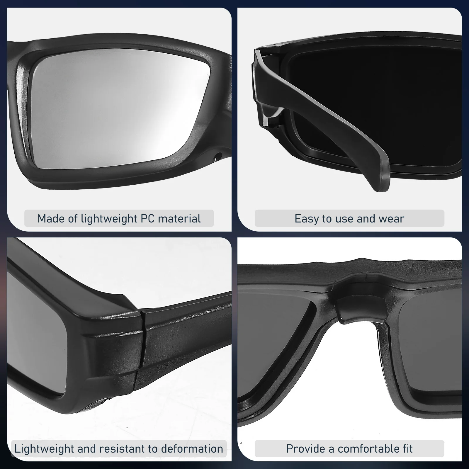 3 قطعة نظارات عرض الكسوف لحام نظارات السلامة الشمسية المضادة للخدش واقية 2025 جديد ل الكسوف لحام النظارات الشمسية #4