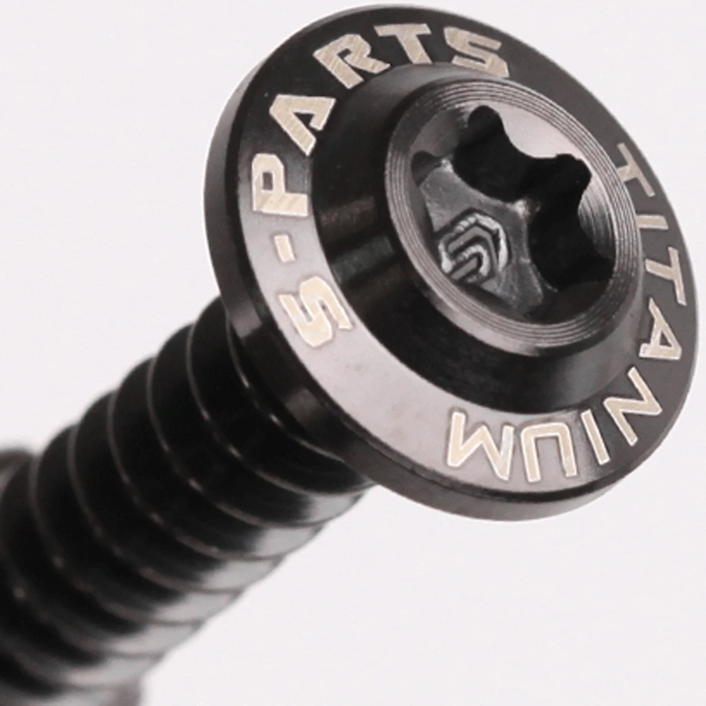 1 Stück M4 M5 M6 X 12/14/16/20-55mm GR5 TC4 Titanlegierung Schraube Selbstschneidend Torx-Kopf Flansch Motorradgehäuse – Detail 4