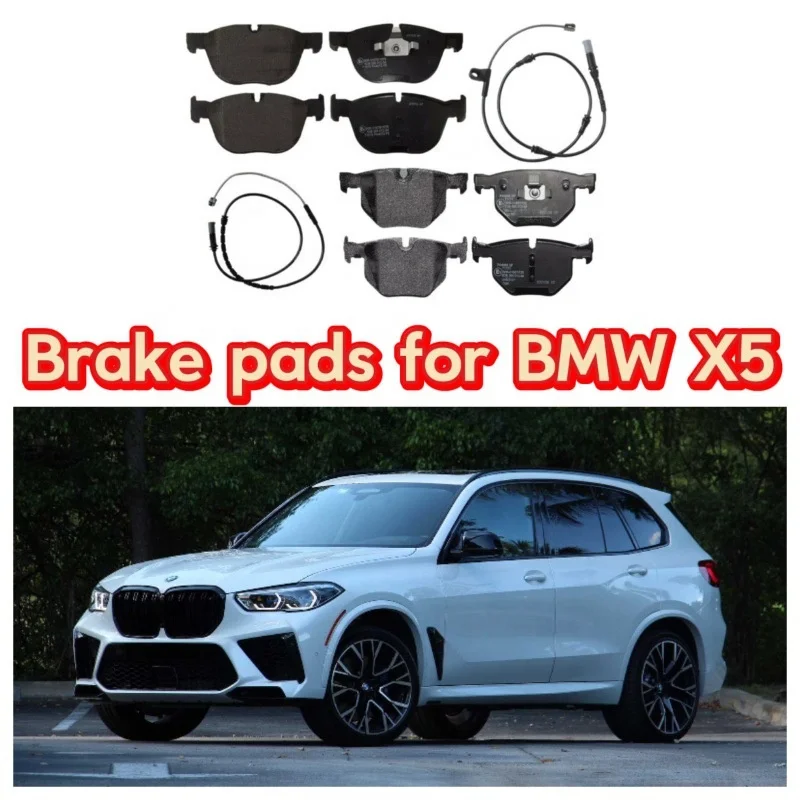 For X5 Car-Specific Front and Rear Wheel Brake Pads for B&M W Front and Rear Brake Pads