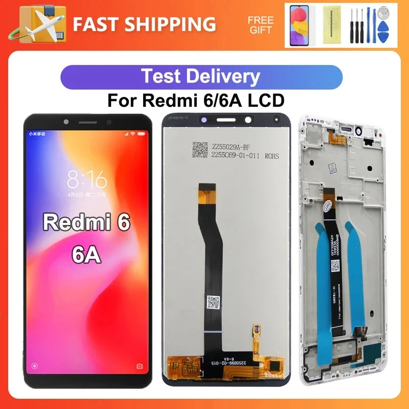 oem-para-xiaomi-redmi-6a-545''-para-redmi-6-m1804c3cg-m1804c3ch-conjunto-de-substituicao-de-tela-lcd-e-digitalizador-touch-screen
