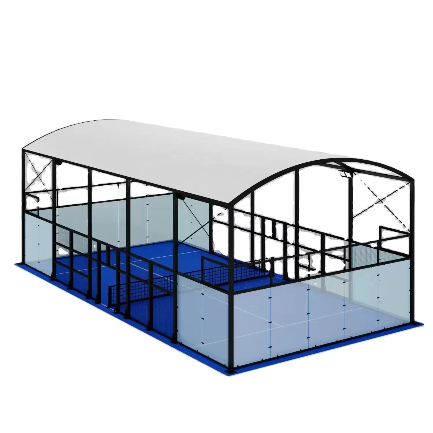 

Sport Outdoor Waterproof Tent Sport Fields Cover Steel Structure Padel Tennis Court Roof for Football Court Tent Factory