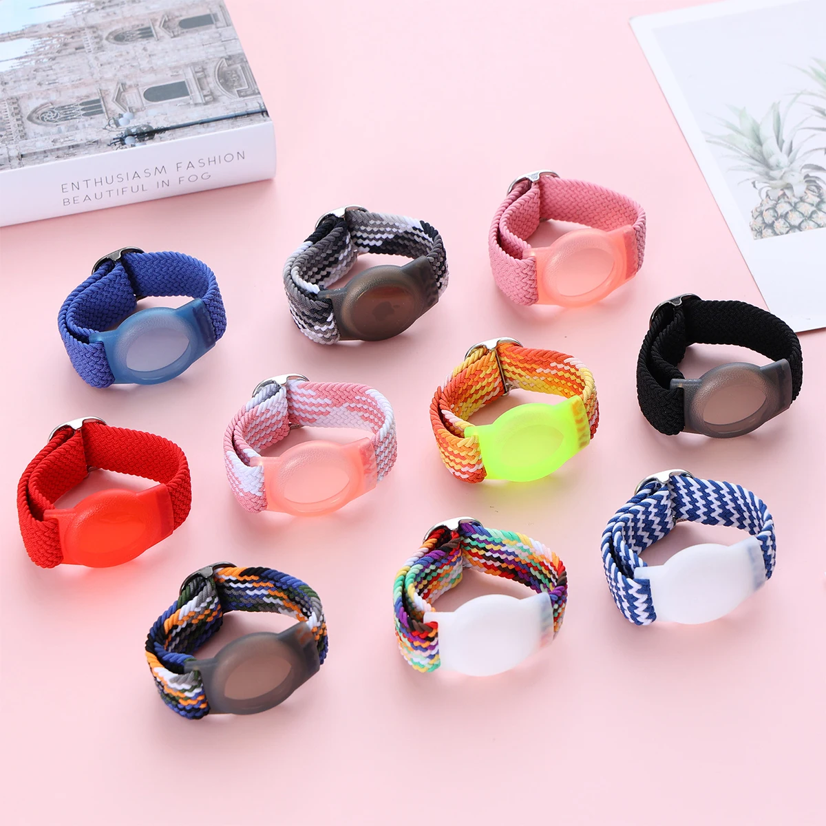 Для Apple AirTags детский браслет плетеный ремешок с защитой от царапин аксессуары для Airtag GPS трекер держатель ремешок для часов браслет