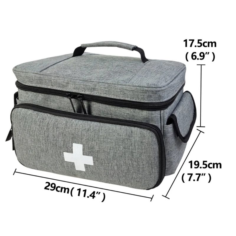 Large-Capacity Box Layered Household First Aid Kits Boxes Cabinet Portable Fabric Storage Bag
