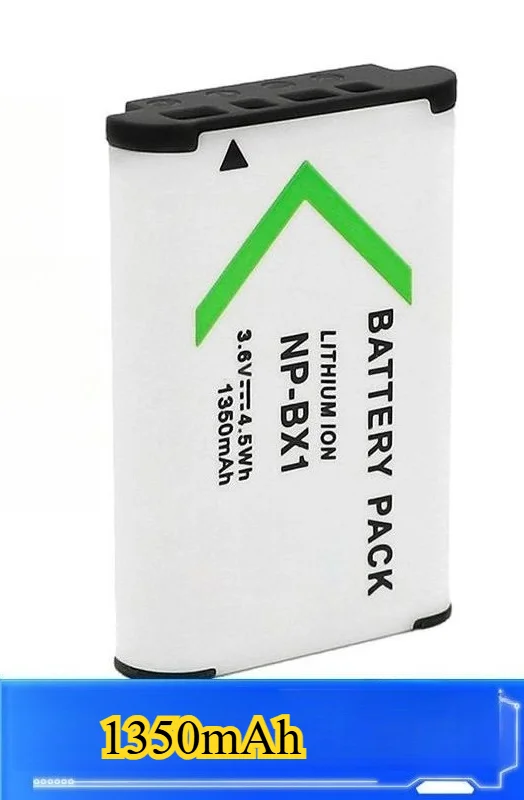 1350mAh NP-BX1 Camera Battery Suitable for Sony Zv1 RX100 HX50 WX350 M6 M2 M3 M4 CX240E Battery