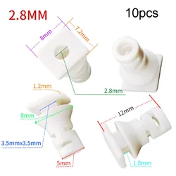 10pcs Cable Gland Connector Rubber Strain Relief Cord Power Tool Cable Sleeves White Black Waterproof Cable Splice Connector