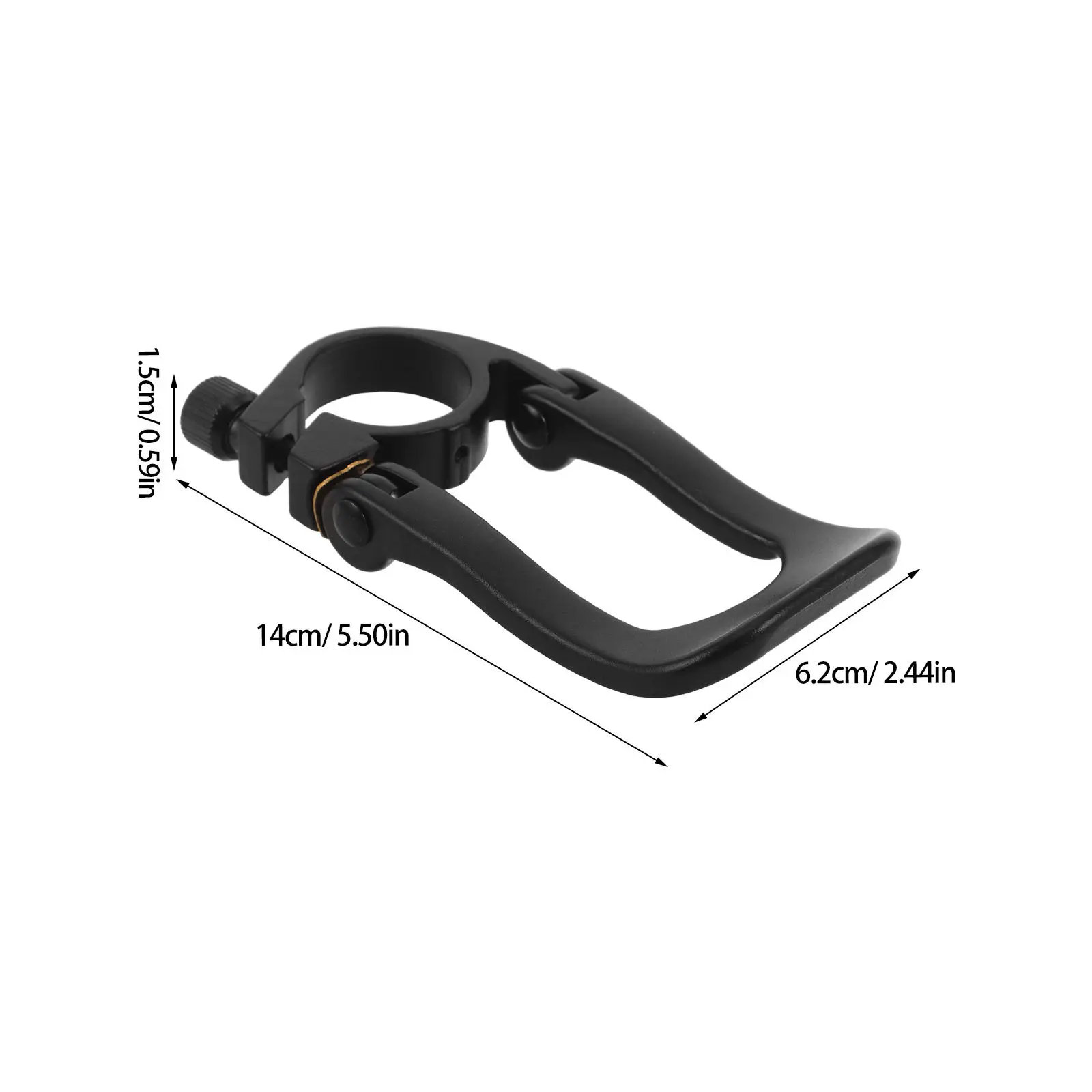 Bike Seatpost Locking Clamp Aluminum Alloy 34.9mm Quick Release Folding Seat Tube Clip Mountain Road Bike Saddle Stability Clamp