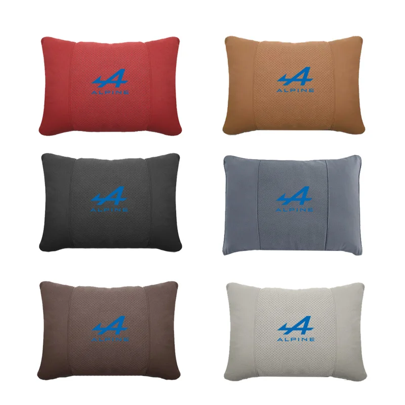 

For ALPINE Alpine Sticker F1 A110 Logo Car Accessories Car Neck Headrest Pillow Seat Lumbar Spine Protect