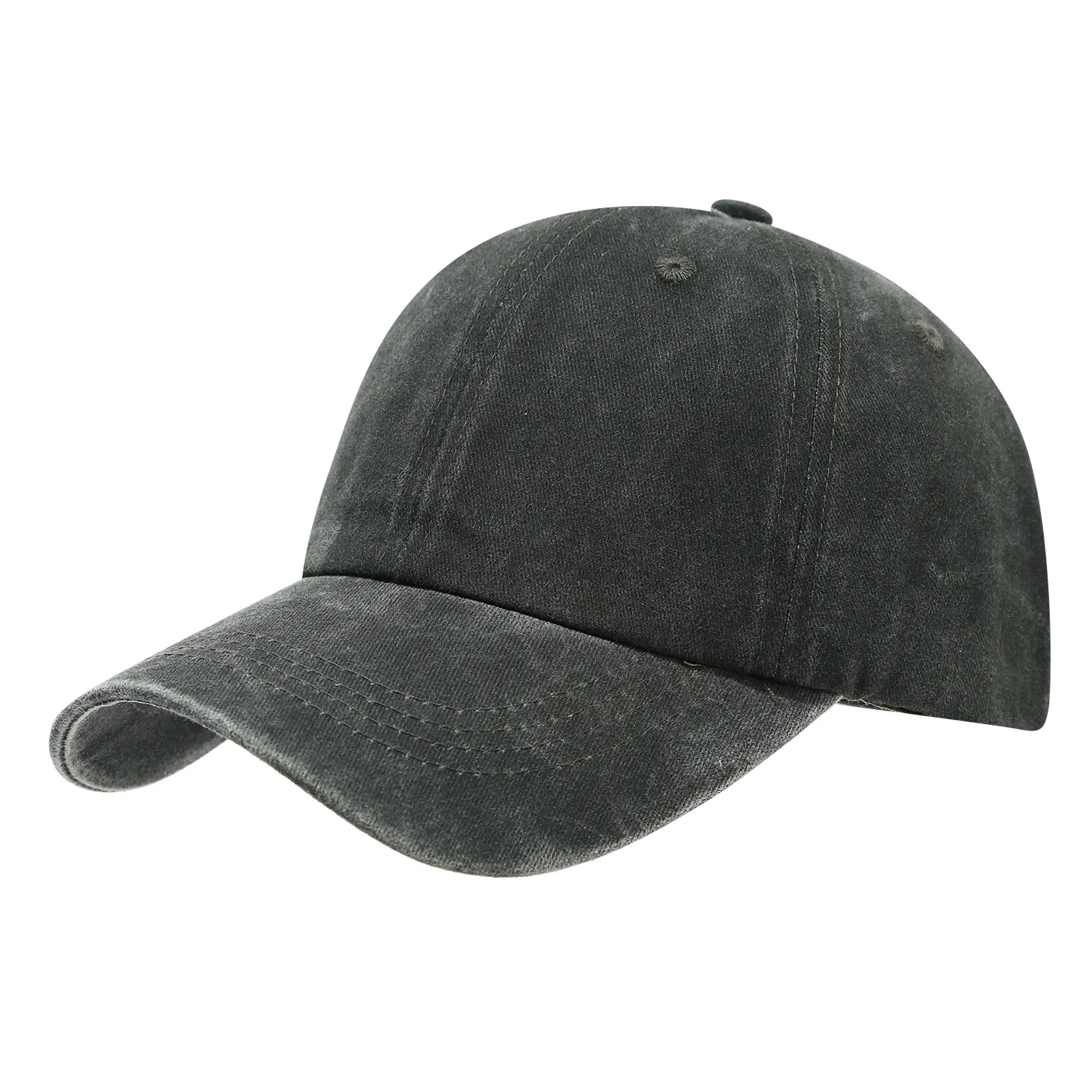 Individuell bedrucktes Logo, komplett aus Baumwolle gewaschene Vintage-Baseballkappe, Arbeitsreise-Sonnenhut, geeignet für Männer und Frauen – Detail 8