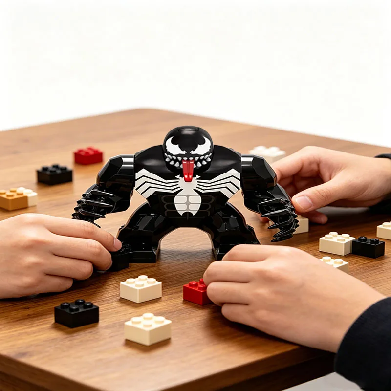 2026 Superhelden-Venom-Actionfigur-Bausteine – DIY Mini-Lizard-Carnage-Modell-Spielzeugset, perfektes Geburtstagsgeschenk für Kinder