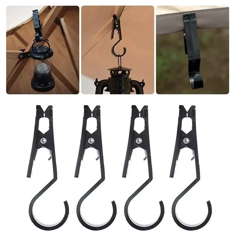 Portable Outdoor Canopy Clip Multifunctional Hooks for Camping Travelling Tents Accessories Heavy Duty Durable Rustproof Compact