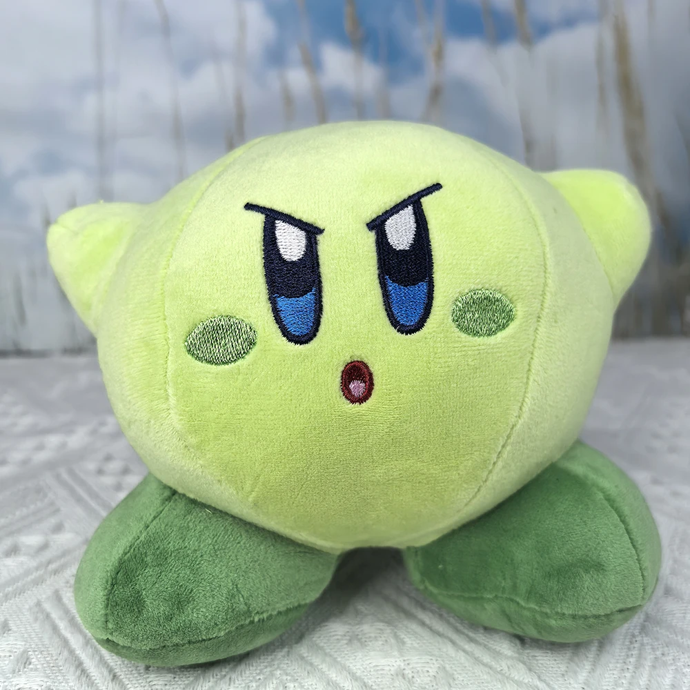 Green Plants Kirby 5.5 inch Plush Toy , Cartoon Stuffed Animal Switch Game and the Forgotten Land Teddy Super Smash Bros Doll