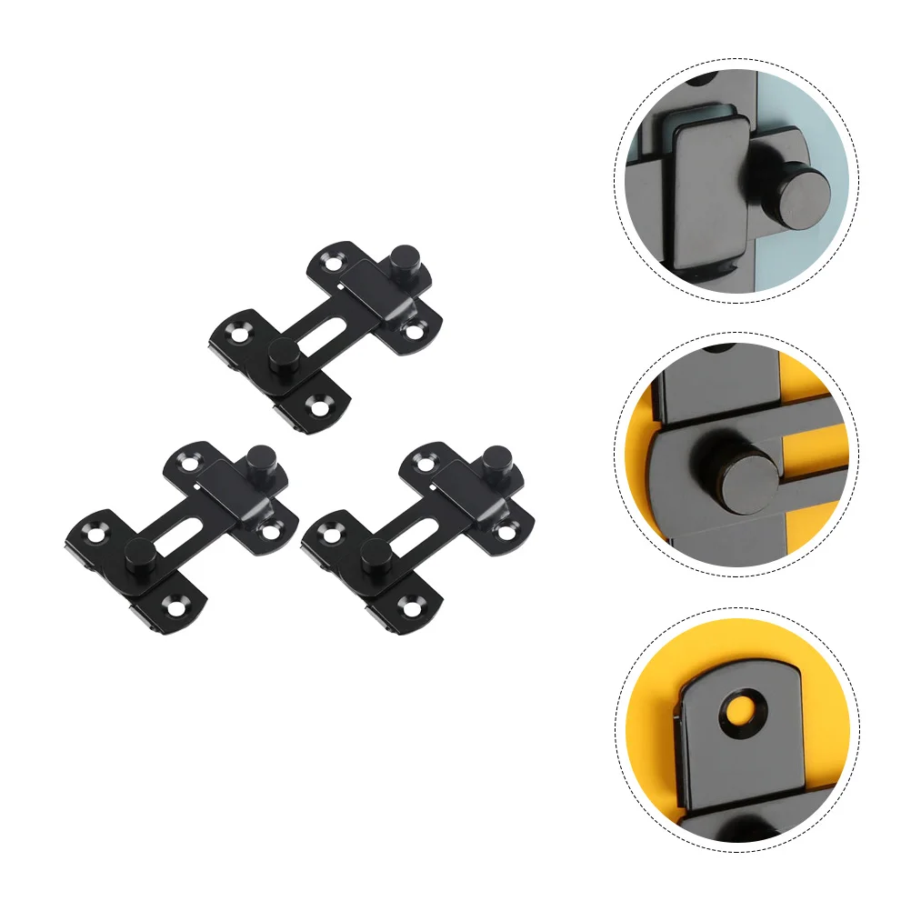 

3pcs Door Lock Hardware Stainless Steel Toggle Latch Sliding Bolt Buckle Barn Wood Metal Doors Windows Sheds Drawer Cabinet Fits